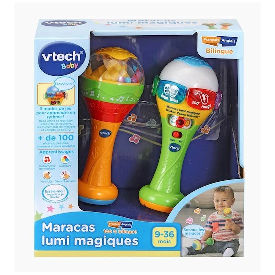 VTECH BABY Maracas Lumi Magiques 4 VTECH BABY Maracas Lumi Magiques – Image 4