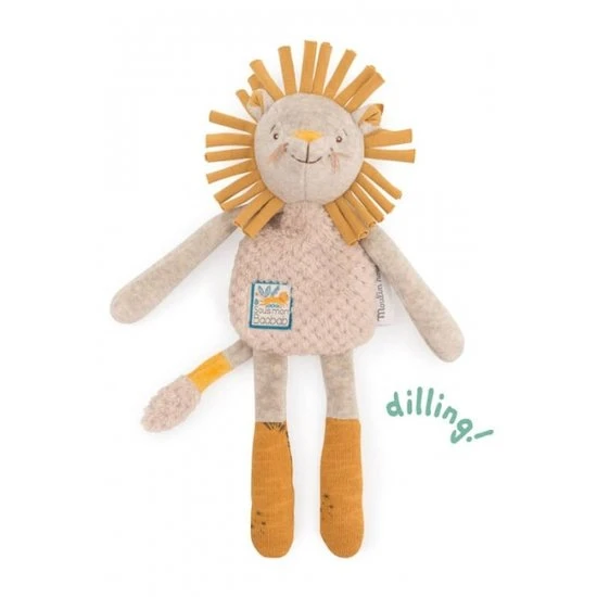 Moulin Roty Doudou-hochet Lion Sous Mon Baobab 1 Moulin Roty Doudou-hochet Lion Sous Mon Baobab