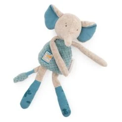 Moulin Roty Doudou-hochet éléphant Sous Mon Baobab -Optimal Jouet Magasin 3575676690246 3575676690246 3BaseMedia 550Wx550H