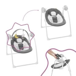 Badabulle Balancelle Confort + Adaptateur Secteur -Optimal Jouet Magasin 3661276173897 3661276173897 5BaseMedia 550Wx550H