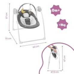 Badabulle Balancelle Confort + Adaptateur Secteur -Optimal Jouet Magasin 3661276173897 3661276173897 7BaseMedia 550Wx550H