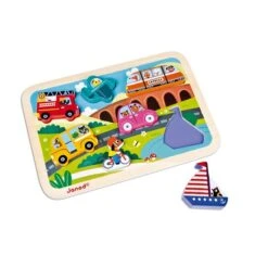 Janod Chunky Puzzle Vehicules