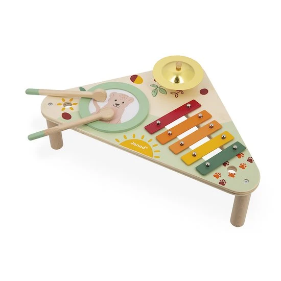 Janod Table Musicale En Bois Avec 3 Jouets Musicaux 5 Janod Table Musicale En Bois Avec 3 Jouets Musicaux – Image 5