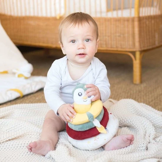 Pyramide Empilable En Tissu Chouette Cache Cache En Fôret 2 Pyramide Empilable En Tissu Chouette Cache Cache En Fôret – Image 2