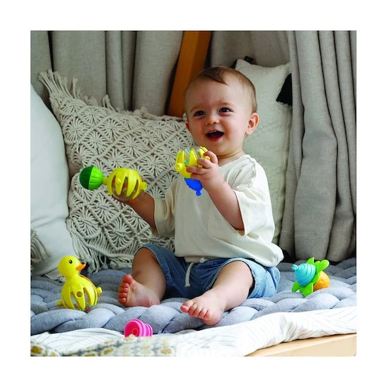 LALABOOM Canard à Tirer Avec Perles à Assembler 10 Pièces 3 LALABOOM Canard à Tirer Avec Perles à Assembler 10 Pièces – Image 3