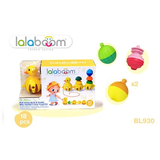 LALABOOM Canard à Tirer Avec Perles à Assembler 10 Pièces 4 LALABOOM Canard à Tirer Avec Perles à Assembler 10 Pièces – Image 4
