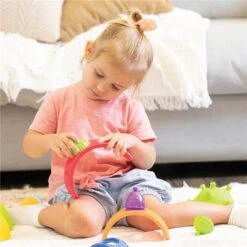 LALABOOM 5 Arches Arc-En-Ciel Et Perles - 13Pces -Optimal Jouet Magasin 550Wx550H 4897067861530 3