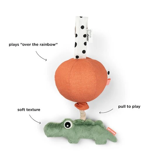 Done By Deer Peluche Musicale Happy Clouds Croco 2 Done By Deer Peluche Musicale Happy Clouds Croco – Image 2