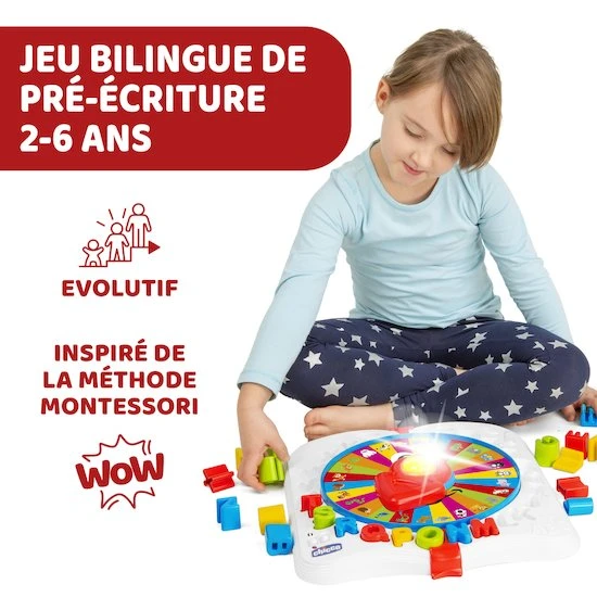 CHICCO Jeu De Pré-écriture Bilingue Baby Professeur 2 CHICCO Jeu De Pré-écriture Bilingue Baby Professeur – Image 2