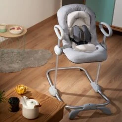 Beaba Transat Up & Down III -Optimal Jouet Magasin beabatransatheathergrey 3384349150204 5BaseMedia 550Wx550H