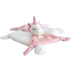 Doudou Licorne -Optimal Jouet Magasin doudouetciedoudoulicorneblancetrosebrillant 3700335232776 5BaseMedia 550Wx550H
