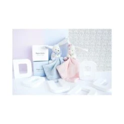 Doudou Avec Mouchoir Lapin -Optimal Jouet Magasin doudouetcielapinmouchoirbleuboitefleurnocolor 3700335233384 5BaseMedia 550Wx550H